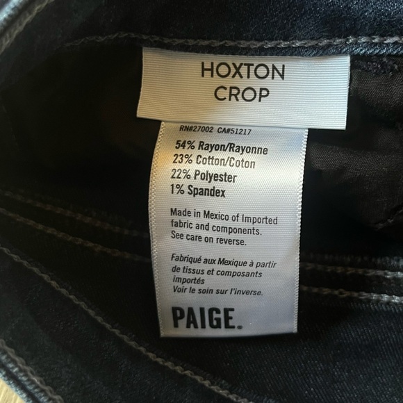 PAIGE “Hoxton Crop” Skinny Jeans. Size 24 - Picture 5 of 9